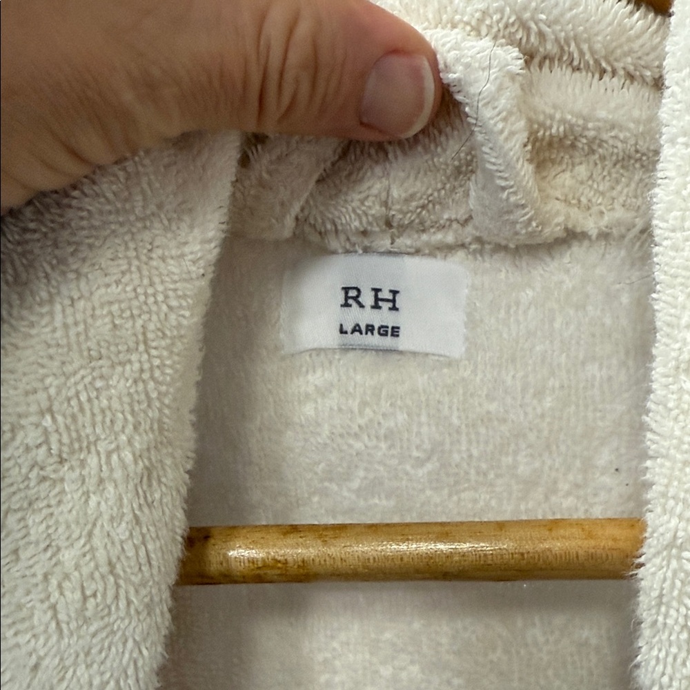 Restoration hardware Cream Bathrobe